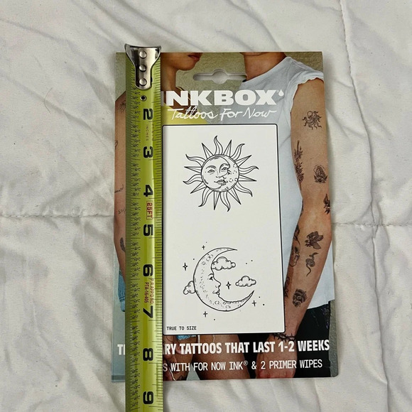 Set of Four NEW Inkbox Temporary Tattoos Celestial Sun and Moon 2-Pack Astronomy - Picture 4 of 4